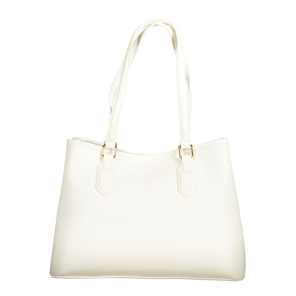 White Polyethylene Women Handbag
