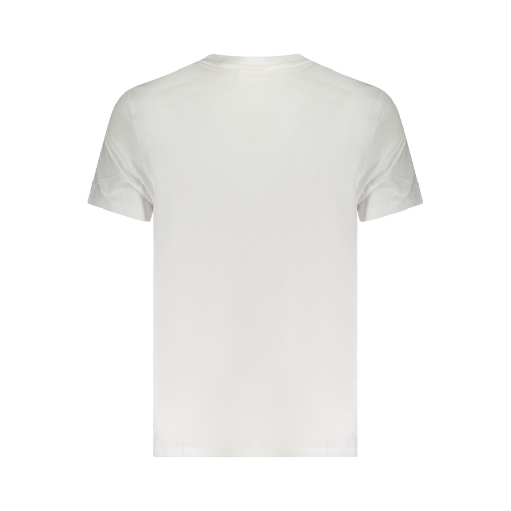White Cotton Men T-Shirt