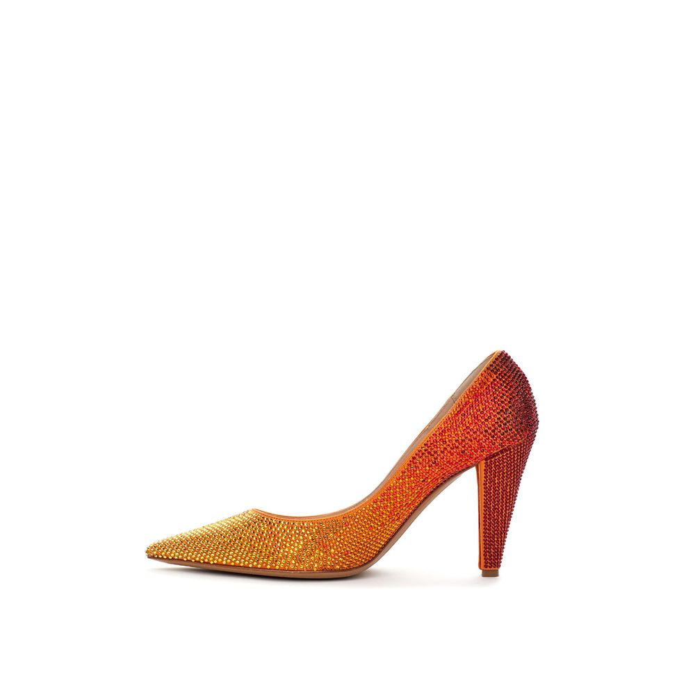 Multicolor Leather And Satin  Pump hover